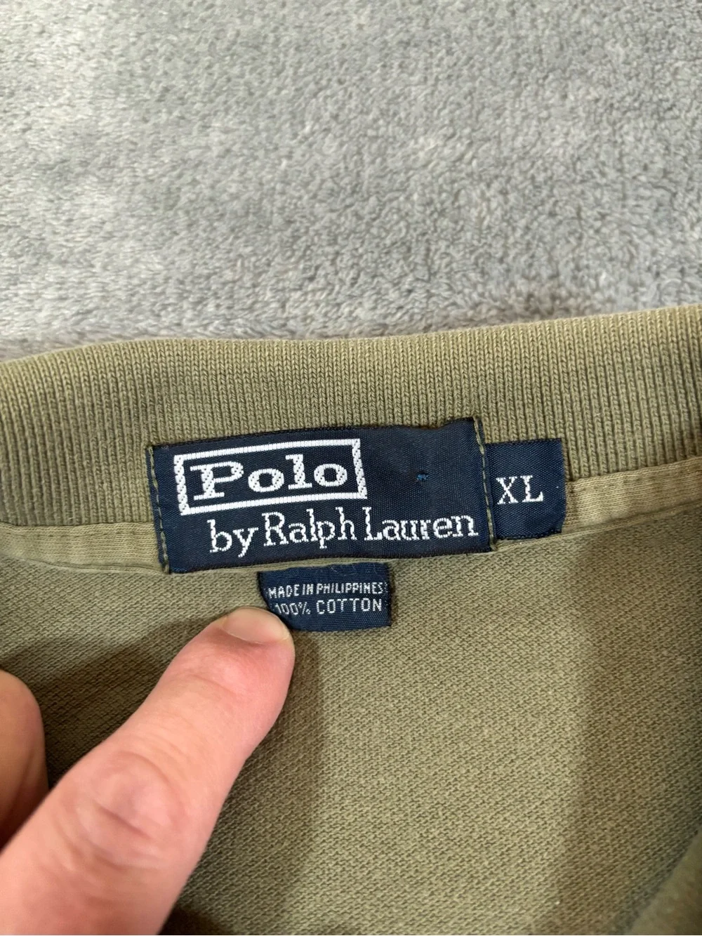 Ralph Lauren Men's Olive Polo with Embroidered Pony